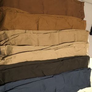 Eddie Bauer men’s casual khakis 6 pair (32x34)